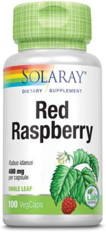 Amazon Com Solaray Red Raspberry Leaves Capsules 400 Mg 100 Count Health Personal Care