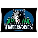 Minnesota Timberwolves Custom Throw Pillow Pillow Cases 20X30 (Two Sides)