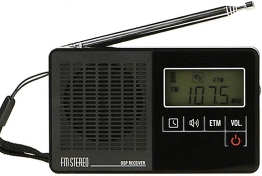 ZJH Portable Radio,Ultra-Light Mini Radio, PLL DSP FM Bandportable Pure FM Stereo Radio