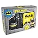 DC Comics Official Batman Topper, Egg Cup and Bat Logo Toast Cutter-Boxed, 1-Pack, Black