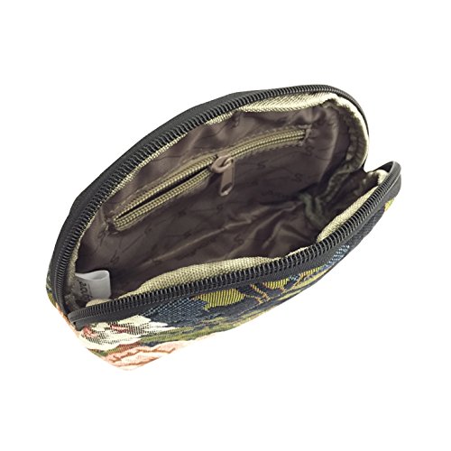 Signare Fashion Canvas/Tapestry Cosmetic Bag/Make-up Bag in Floral Peony Design