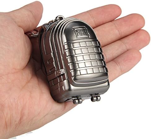 BOOMIMI 1 Pcs PUBG Game KeyChain Playerunknown's Battleground’s Metal Key Ring - Level 3 Backpack