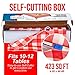 Red Gingham Plastic Tablecloth Roll With Cutter, 100' x 52