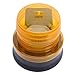 Traffic Warning Lights, Waterproof Solar LED Magnet Construction Signal Strobe Lamp for Outdoor (Yellow Light)