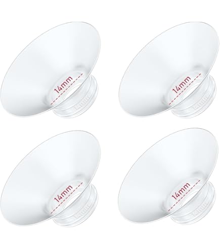 4 Inserti Per Flangia Tiralatte 17mm | Adattatori Per Capezzoli Da 24mm A 17mm | Compatibili Momcozy, Medela, Spectra, Elvie
