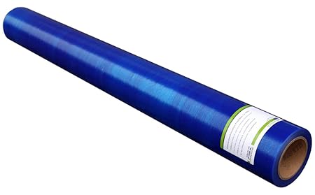 Colorus Premium Glasschutzfolie 100 cm x 100 m | Fensterschutzfolie selbstklebend blau 50 my | Oberflächenschutzfolie selbsth