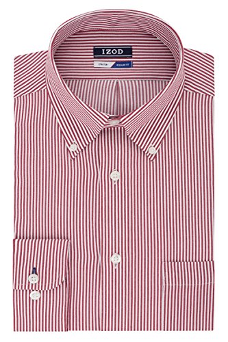 Izod Mens Regular Fit Stretch Stripe Buttondown Collar Dress Shirt |  Desertcart BAHRAIN