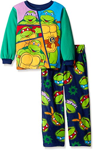 Teenage Mutant Ninja Turtles Little Boys' Turtle Classic 2-Piece Pajama Set, Green, 2T