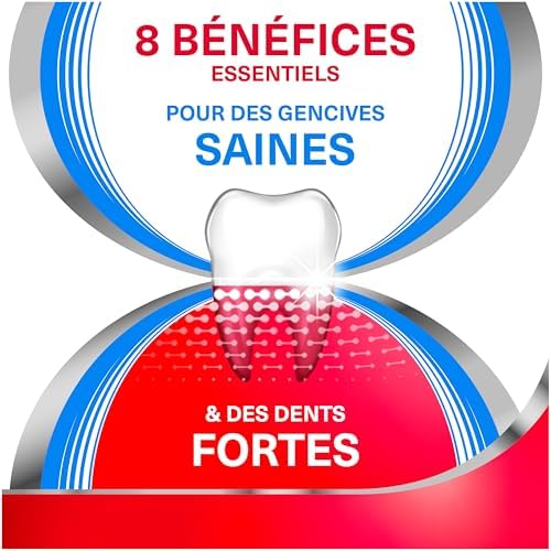 - Dentifrice Complete Protection Fraîcheur Intense - Offre 8 Bénéfices Spécifiques pour des Gencives Saines & des Dents Fortes - Aide à Garder l'Haleine Fraiche - 2 x 75 ml