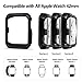 For Apple Watch Band with Case 42mm for Men for Women - Shock Proof and Shatter Resistant Protective Case with Silicone Sport iWatch Band for Apple Watch Series 3/2/1 Nike+ Sport Edition 42mm Black