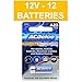 ACDelco 12-Count A23 Batteries, 12V Maximum Power Super Alkaline Battery Pack for Home Use, 5-Year Shelf Life, Reclosable Packaging