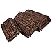 Juvale Wicker Storage Trays - 3-Piece Storage Baskets with Inner Fabric Design, Lined Nesting Shelf Baskets for Kitchen, Bathroom, Bedroom - Small, Medium, and Large