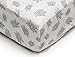 Fitted Crib Sheet in GOTS-Certified Soft Organic Cotton for Baby or Toddler, Turtle Print (Gray)