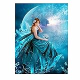 Fabal Fashion 5D Diamond Embroidery DIY Diamond Painting Red Cross Stitch Rhinestone Decoration (A)