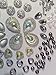 400 Pcs of Assorted Silver Pearl Finish, Iridescent Flat Back Teardrop Beads Cabochons Assorted Sizes 4mm-18mm