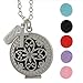 AromaRain Blessed Cross Essential Oil Diffuser Necklace Locket for Aromatherapy with Blessed and Cross Charms - Rhodium Plated Jewelry with 20
