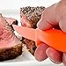 Home-X - Multi-Color Stainless Steel Steak Knives (Set of 6), Durable Premium Stainless Steel Serrated Blades Easily Slice Through Foods, Colorful Design Makes Eating Fun for the Whole Family