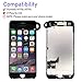 Full Assembly for iPhone 7 Screen Replacement 4.7 Inch LCD Touch Digitizer Display with Ear Speaker, Front Camera, Facing Proximity Sensor, Repair Tools A1660, A1778, A1779 (Black)