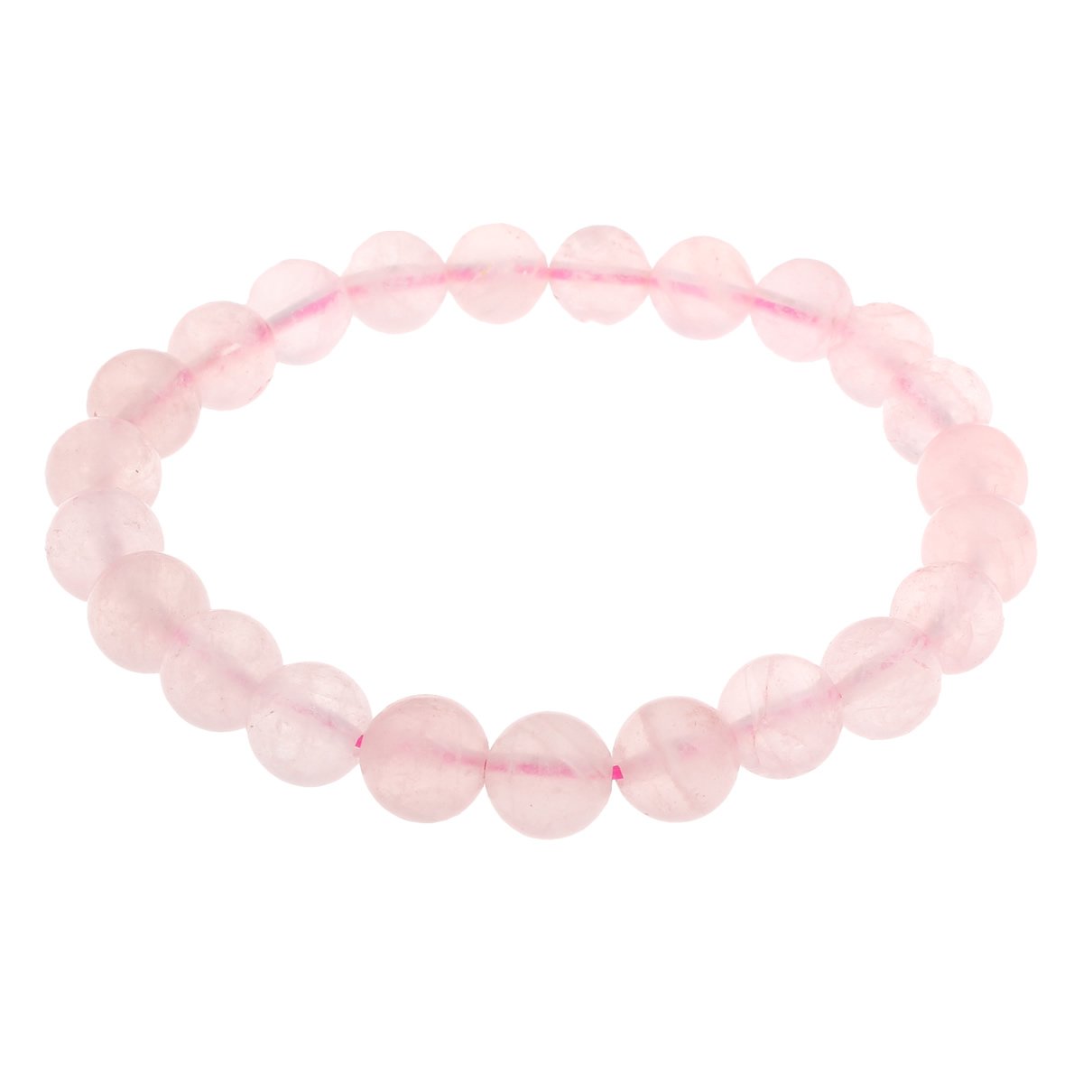 TreasureBay Beads Natural 8mm Stone Bracelet for Women Crystal Healing Chakra Semi Precious Gemstone Rose Quartz โ image 1