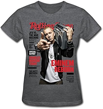 YIYT Women's Eminem Marshall Bruce Mathers III T-Shirt - XL DeepHeather