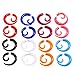 BODYA NEW!16pcs Fake Spiral Taper Kit Acrylic Earrings 16g Studs Wild Tribe Faux Taper Kit 2 Gauge Look