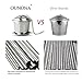 OUNONA 2pcs Tea Strainer Tea Infuser 304 Stainless Steel Tea Steeper with Tea Scoop and Drip Trays