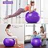HKBTCH-Pilates-Ball-65cm-Extra-Thick-Anti-Burst-Exercise-Ball-With-Air-Pump-Non-Slip-Stability-Balance-Gym-Ball-For-Yoga-Pilates-Fitness-Pregnancy Pilates Ball, 65cm Extra Thick Anti-Burst Exercise Ball With Air Pump, Non-Slip Stability Balance Gym Ball For Yoga…