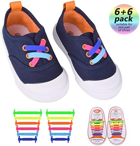 HiDreammy No Tie Shoelace-Elastics Silicone Durable Waterproof Laces Best in Sport Shoe Laces-Shoe Ties for Kid&amp;Adult-Ideal Quick Shoelaces for Sneakers,Running Shoes,Athletic Shoes-Fit for Most Shoes