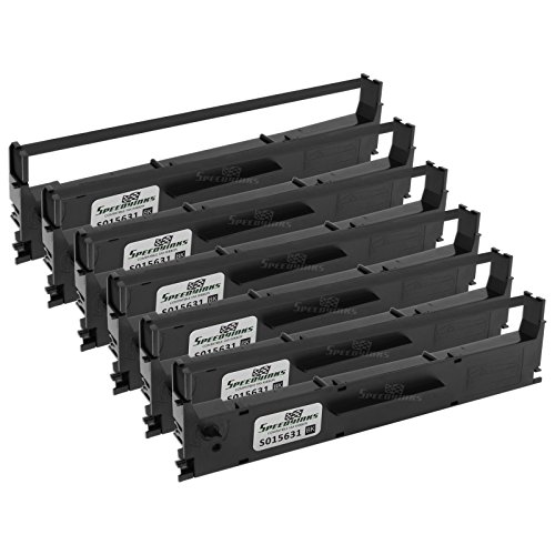Speedy Inks - 6PK Compatible Epson S015631 Black Ribbon Cartridge for use in Epson Impact Printer LX-350 - Thumbnail 4