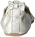 Robeez Girls' Soft Soles with Bow Back Slip-On Metallic Mist 0-6 Months M US Infant