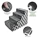 USA Made Pet Steps/Stairs with CertiPUR-US Certified Foam for Dogs & Cats by Best Pet Supplies – Gray Lattice Print, 4-Step (H: 18″)thumb 2