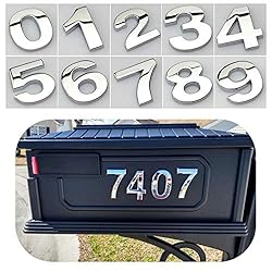 2.75 Inch Adhesive House Numbers, Mailbox