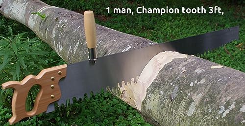 Lynx 3 foot, One Man Crosscut Saw (Champion Tooth) - Made In photo 7