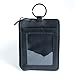 RFID Slim ID Wallet Card Holder - Key Ring Front Pocket Wallet with Coin Zipper