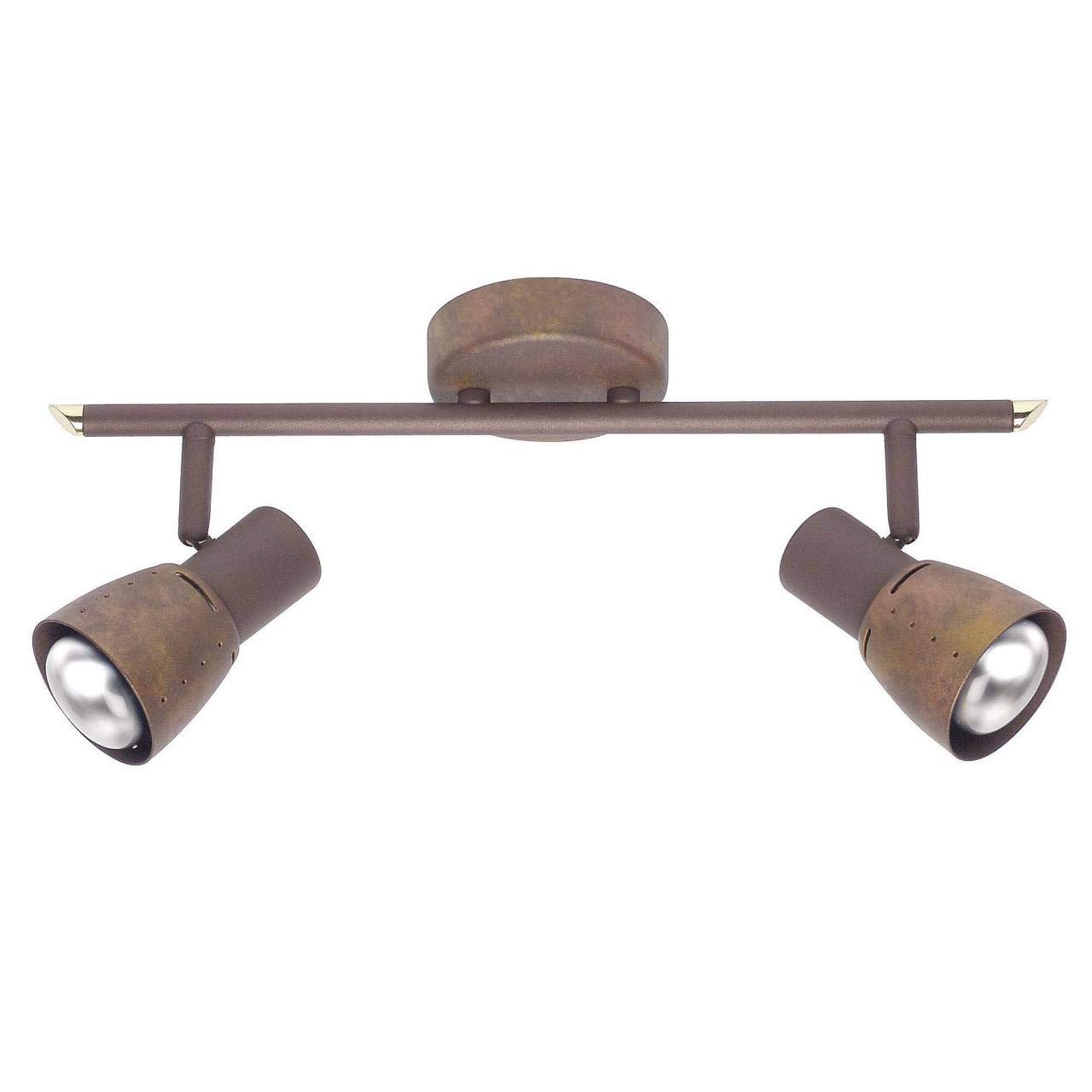 Brilliant Lava 39513/56 Spotlight Bar 2 Bulbs Aged Copper