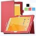Acer Iconia One 10 B3-A20 case, KuGi Multi-Angle Stand Slim-Book PU Leather Cover Case only fit for for Acer Iconia One 10 B3-A20 tablet (Red)