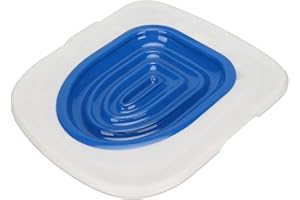 DOACT Cat Toilet Training Kit, Universal Reusable Cat Toilet Trainer Cat Toilet Seat Training Kit Cat Toilet Cleaning Hygienic Pet Supply Litter Boxes (White Tray, 1 Blue Inner Support)