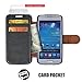 Mulbess Samsung Galaxy S4 Mini Leather Case - Wallet Case - Ultra Slim - Card Slot - Leather Flip Case for Samsung Galaxy S4 Mini i9190 - Gray