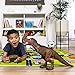 Best Choice Products 19in Kids Walking Remote Control T-Rex Tyrannosaurus Rex Dinosaur RC Toy Figurine w/ Light-Up Eyes, Roaring and Stomping Sounds