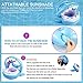 PALADOU Baby Swimming Pool Float with Canopy for Kids Aged 9-36 Months Fun on The Water, Baby Swim Floaties Shark Ring Boat Floating
