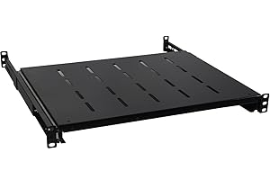 Rising Sliding Rack Server Shelf For Rack 1U 19'' 4 Post Rack Mount-Adjustable 15''-24''