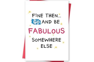 MQMRYeto Funny Leaving Card for Coworker, Retirement Going Away Card for Coworker, Farewell Cards for Friend, Gift for Colleague Leaving, Be Fabulous Somewhere Else