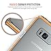 Galaxy S8 Plus Case, Trianium [Clarium Series w/ GXD ShockProof Absorbent] Samsung Galaxy s8 plus / S8+ Cover Hybrid Clear Case [Clear / Orange] Ultimate Prime Ergonomic Clear Fit Protection s8+ 2017