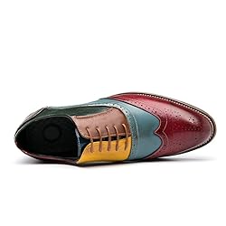 HuitJours Men Oxford Lace up Dress Shoes Wingtip