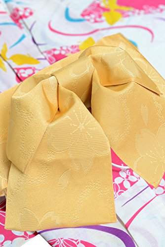 image for [50% OFF] KimonoMode24 Women's Japanese Yukata And Easy Wearing Gold O