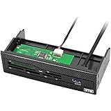 5.25 SD Card Reader, AQQEF Internal Card Reader For Computer With USB3.0/SD/Micro SD Front Panel Memory Card Reader
