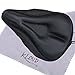 KLOUD City Black Soft Gel Relief Bike Saddle Seat Cushion Pad Cover (Straight and Triangle Groove)