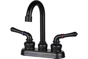 RV Bathroom Sink Faucet Matte Black - RV Sink Faucet for Bathroom Replacement for RVs, Campers, Fifth Wheels, Motor Homes, Tr
