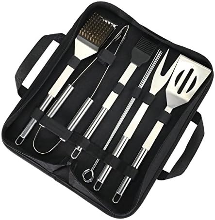 TEENO Kit Barbecue Outil de Barbecue en Acier Inoxydable Ustensiles De Barbecue pour Grillades - Mes Grillades TEENO Kit Barbecue Outil de Barbecue en Acier Inoxydable Ustensiles De Barbecue pour Grillades