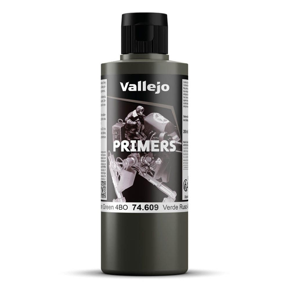 Vallejo Acrylic Primers, Fast-Drying Paint for Airbrush, Ideal for Modeling and Miniatures, Multi-Color Options, 60 ml Bottles